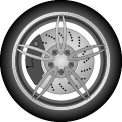 Car wheel in gray color