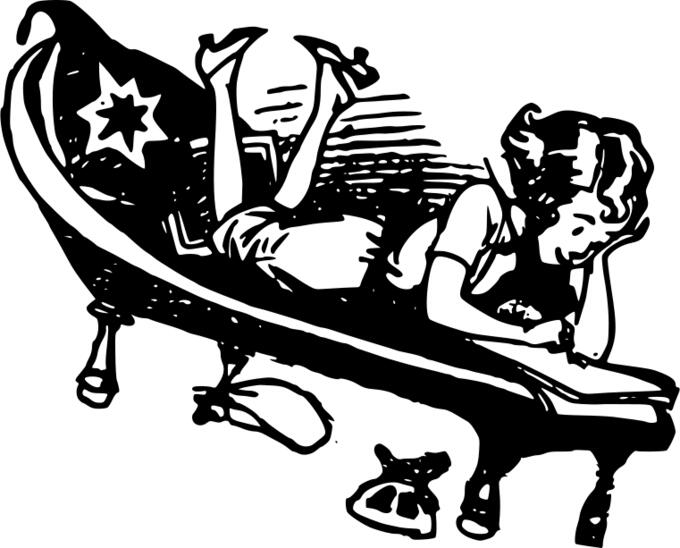 Lady writing image