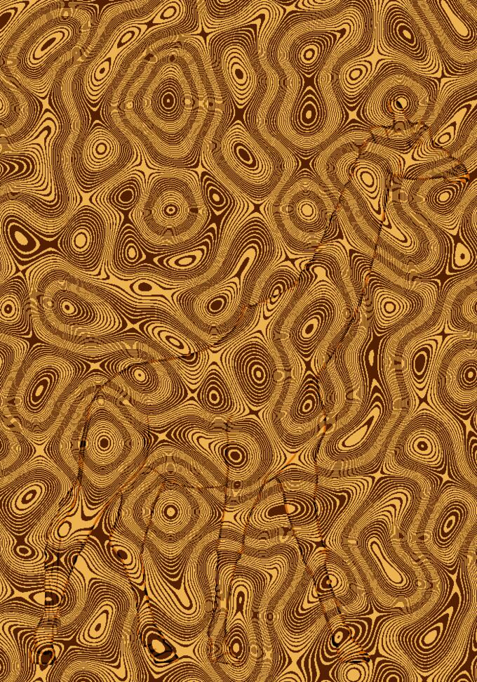 Giraffe on pattern