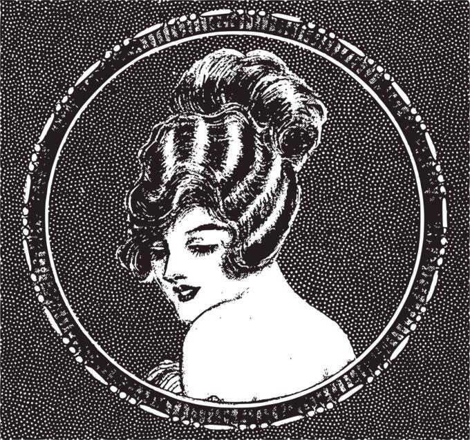 Lady in a circle