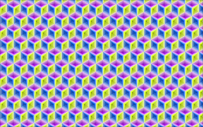 Isometric cube pattern vector image