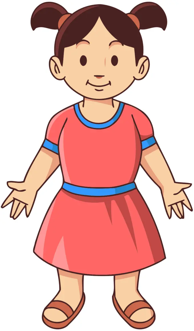 Child with opened arms