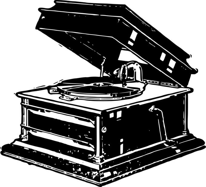 Old record player