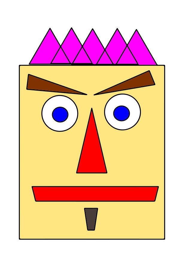 Geometric face