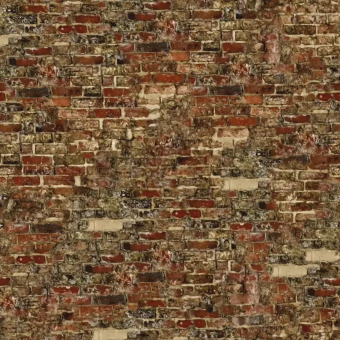 Old brick wall vector drawing