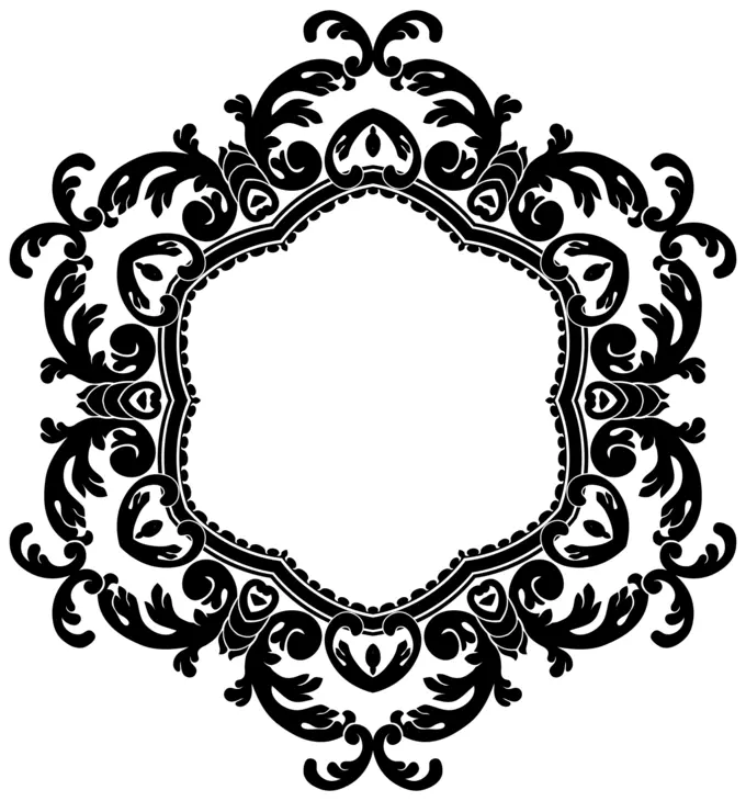 Vintage flower frame