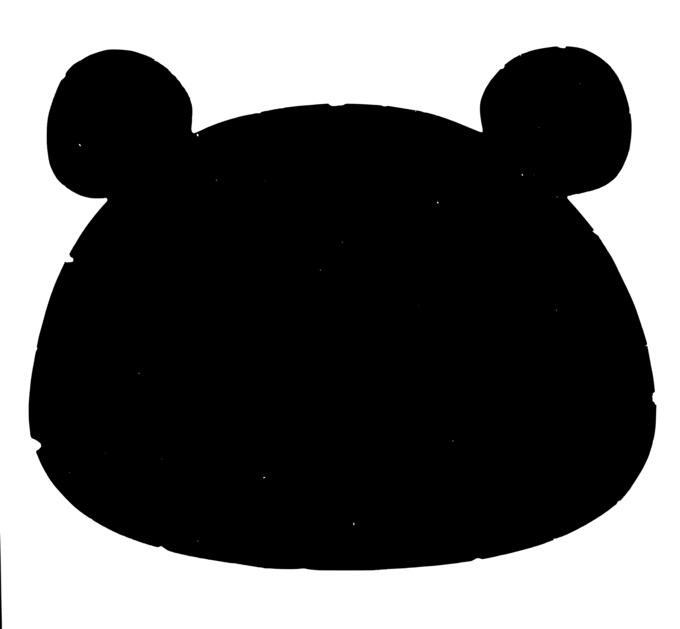 Bear silhouette vector image