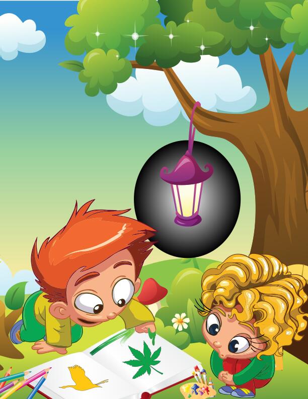 Cartoon colouring