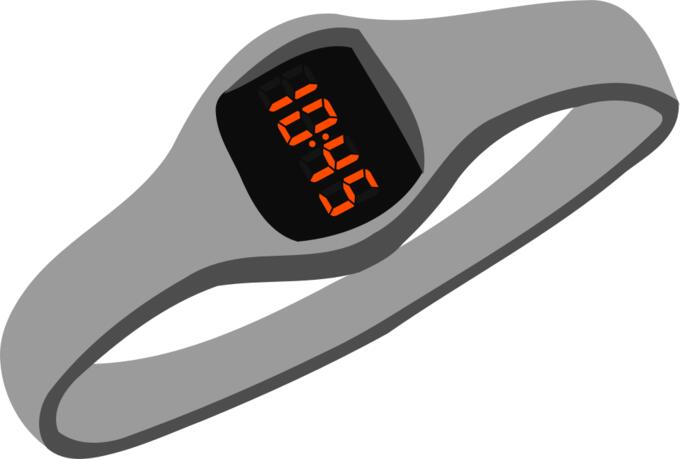 Digital hand watch