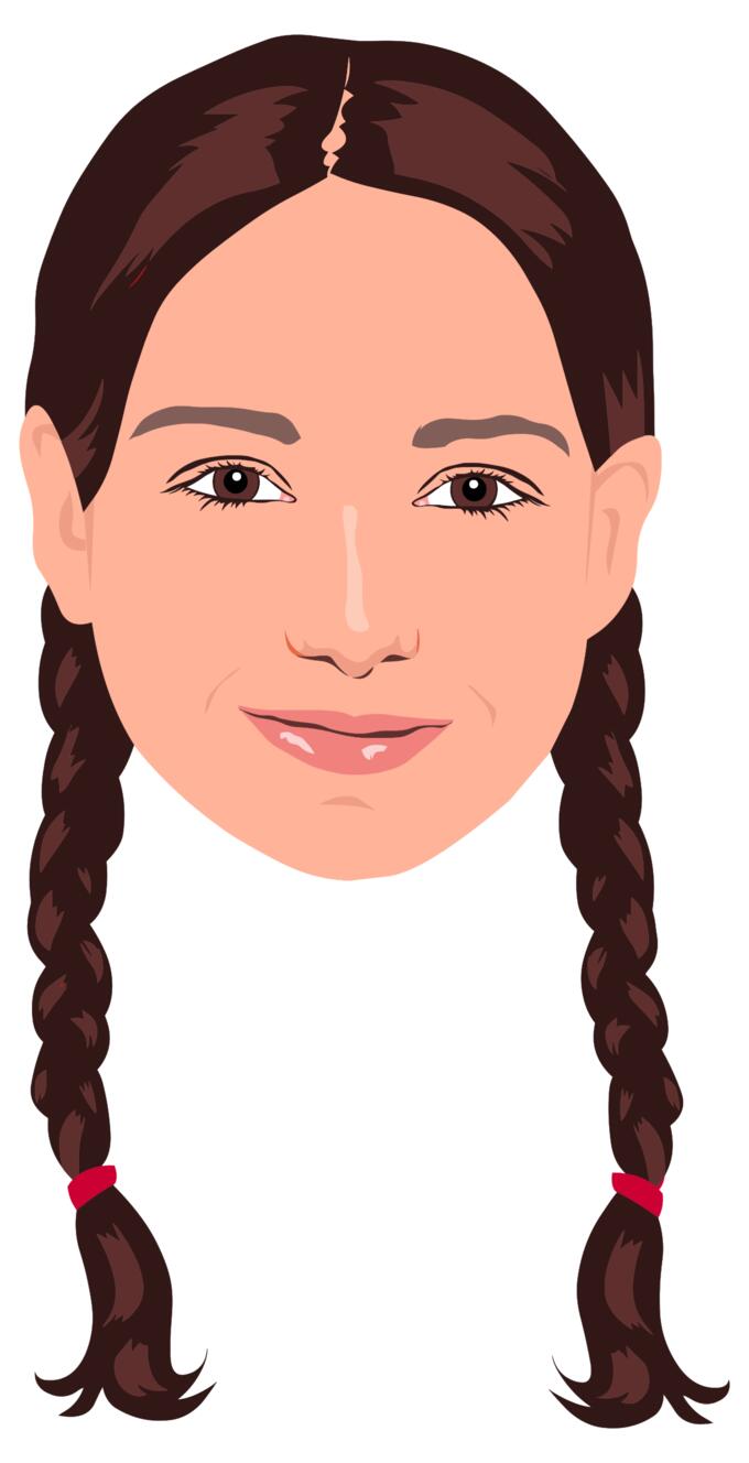 Braided hair on girl