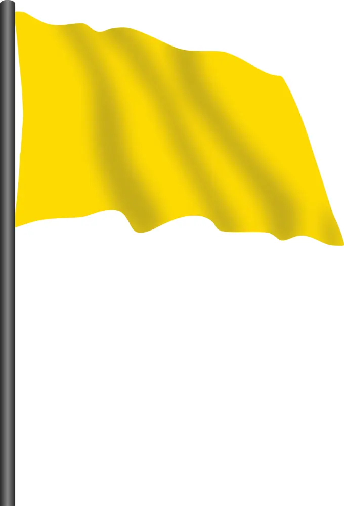 Yellow racing flag