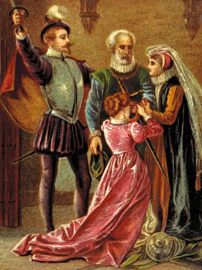 Queen with her people