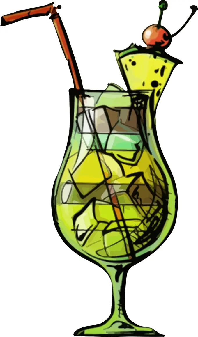 Blue Hawaii cocktail