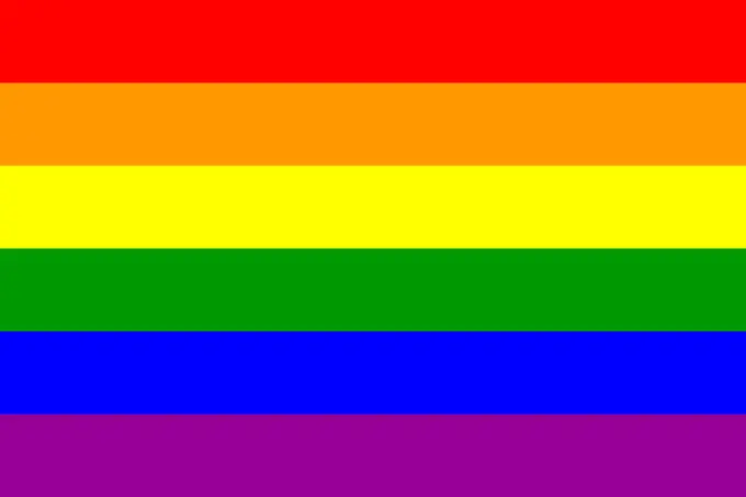 The rainbow flag gradient