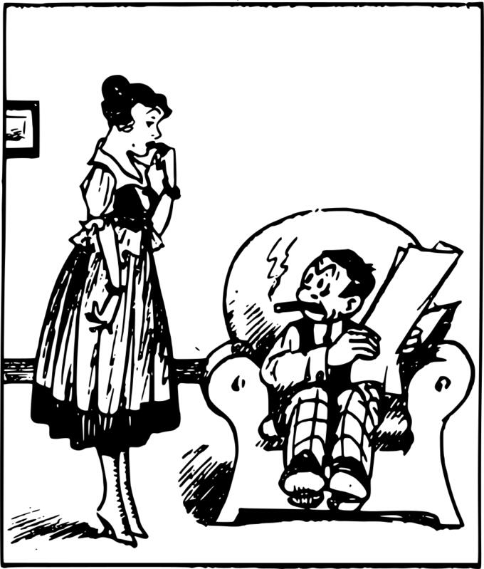 Wife talks to husband