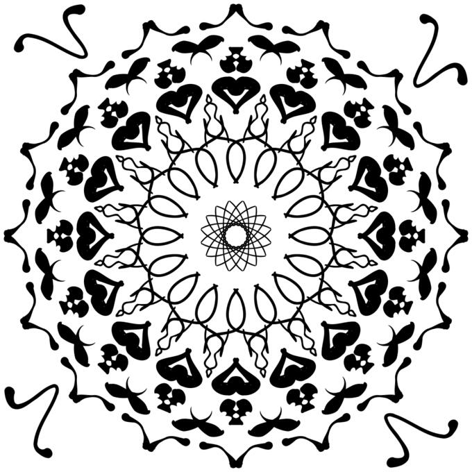 Circle with inner decor
