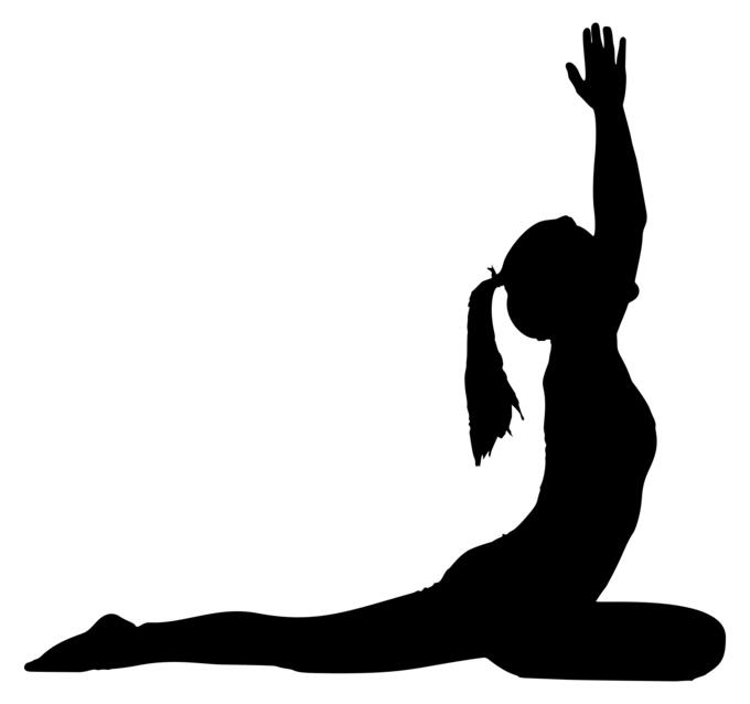 Woman in yoga pose