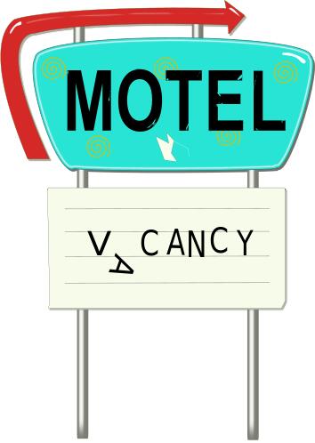 Motel ad vector image