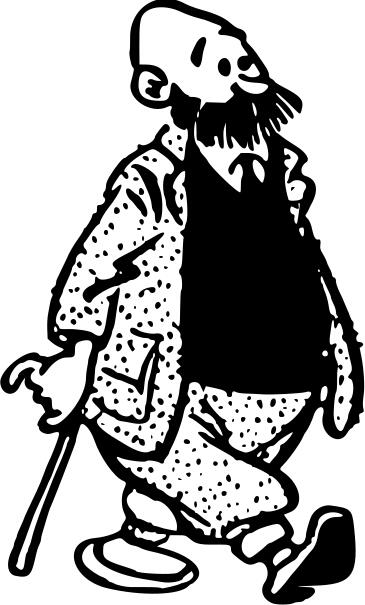 Old grandpa's caricature