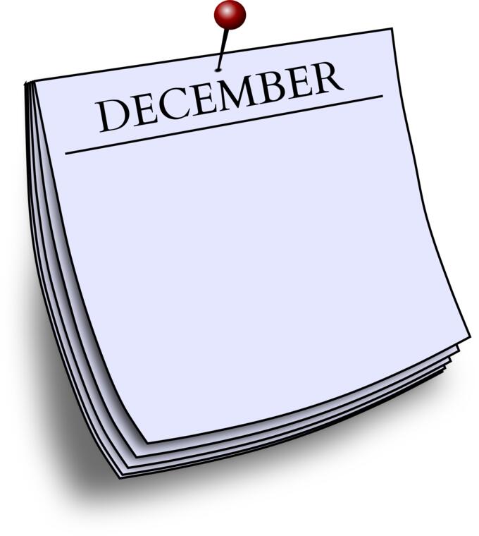 Monthly note - December