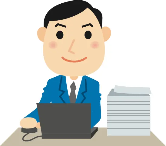 Male computer user