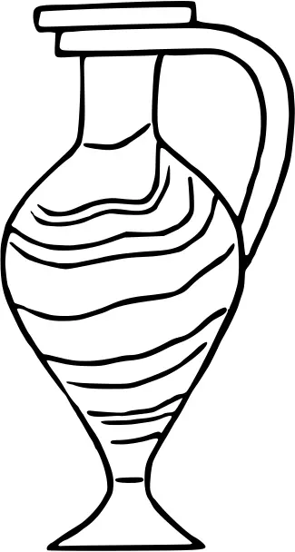 Black and white vase image