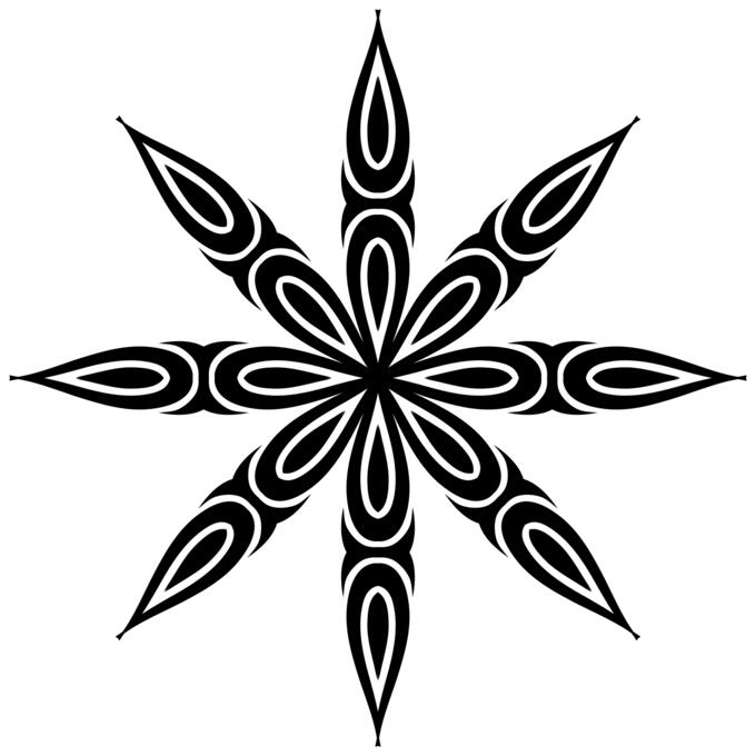 Black decorative element