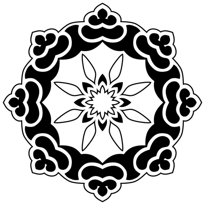 Creative flowery ornament