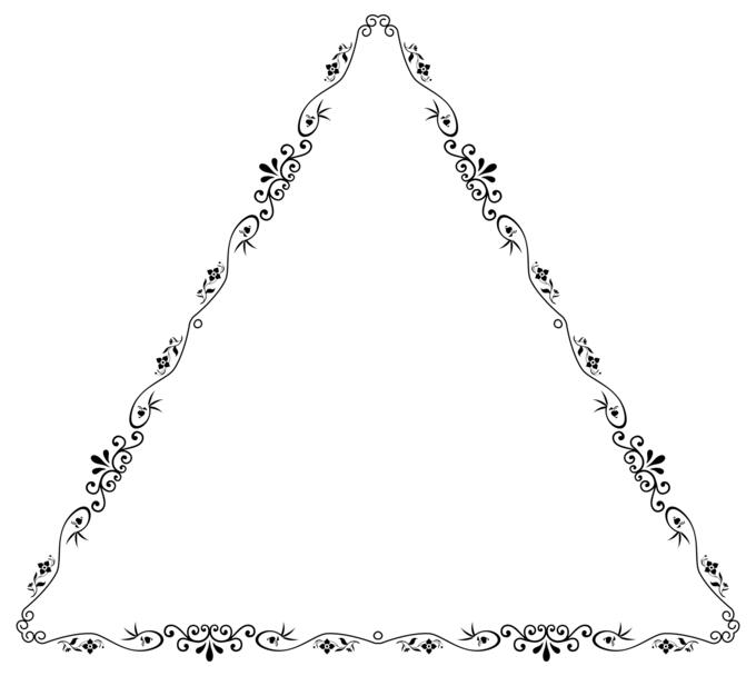 Triangular flowery form