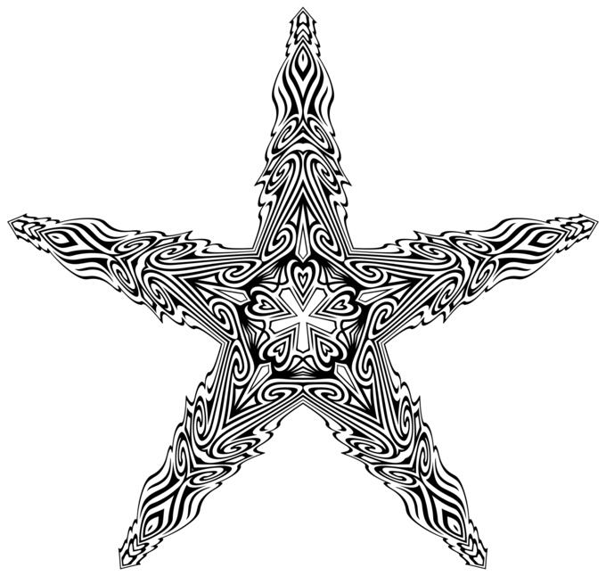 Starry garnish