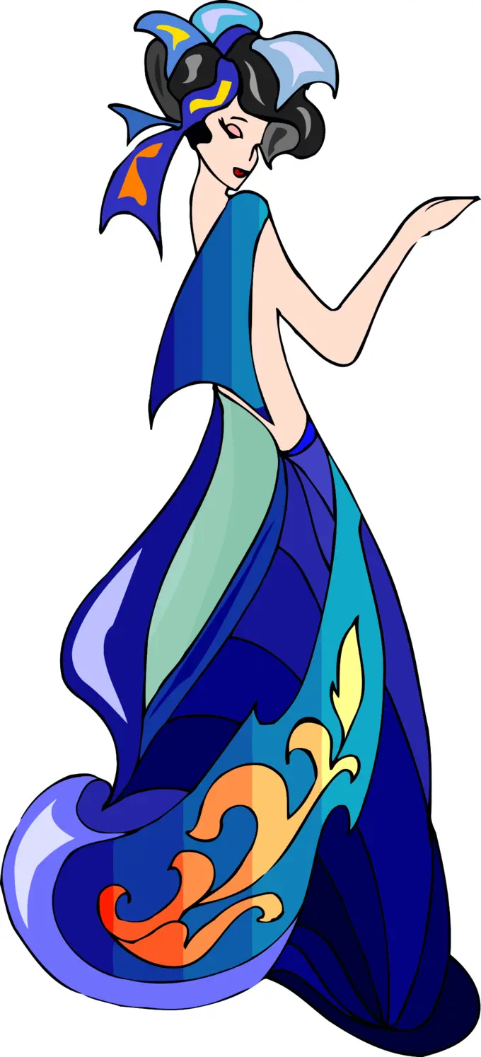 Vintage posing model