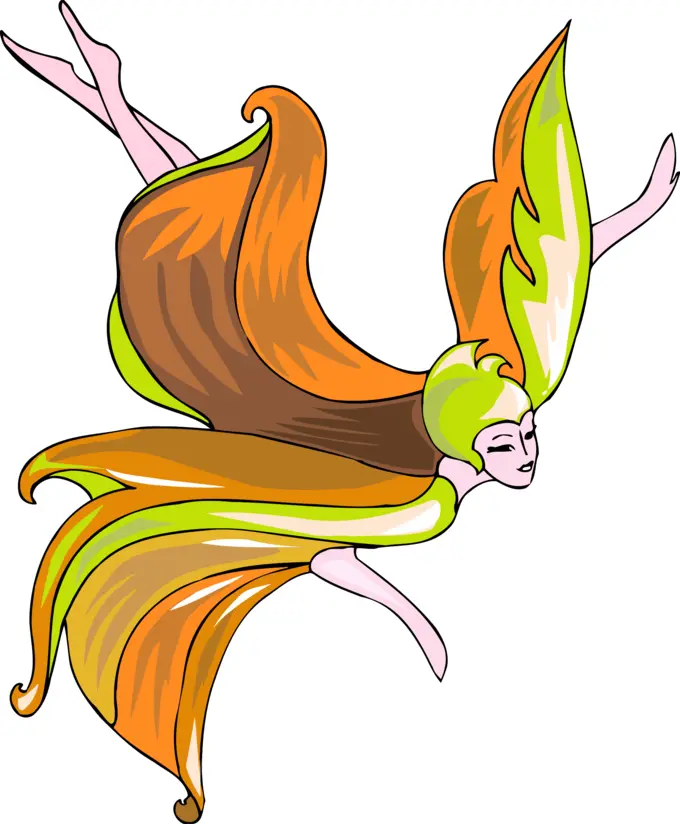 Flying fairy vector image