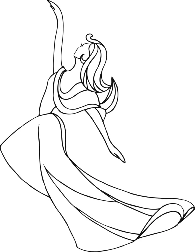 Danseuse vector image