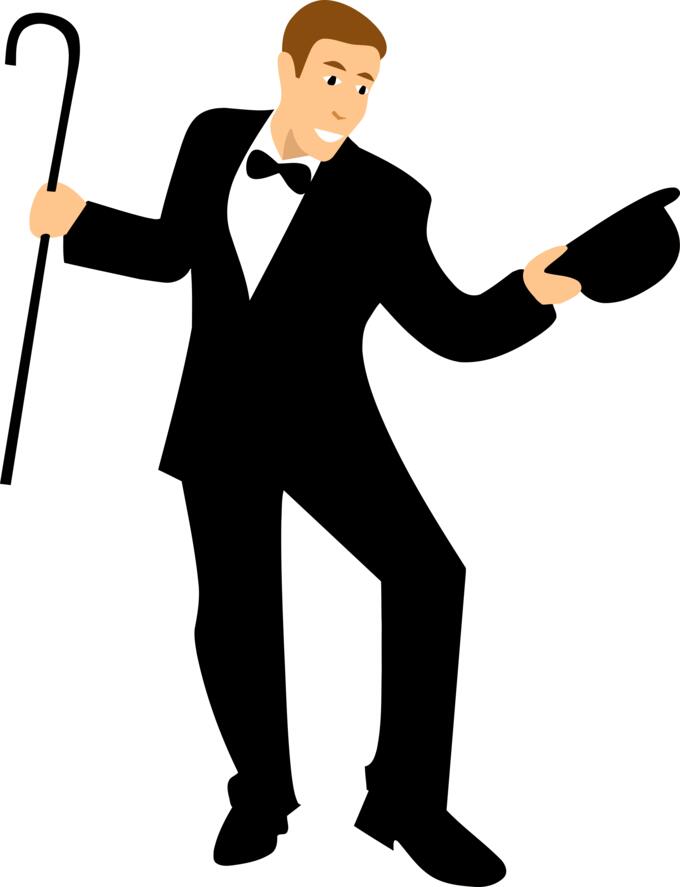 Dancer with cane vector image