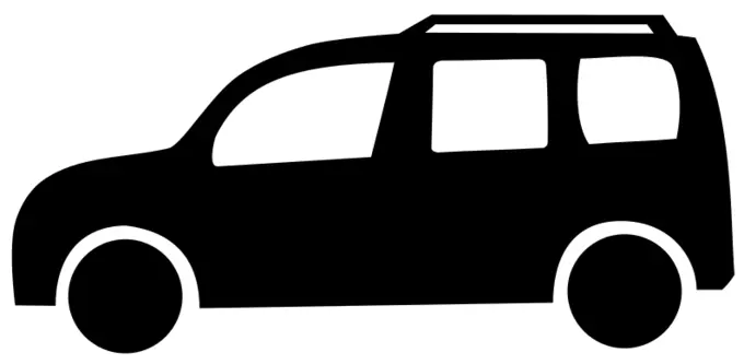 Minivan pictogram