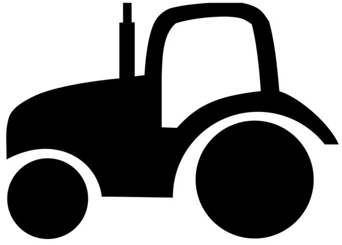 Tractor vector image