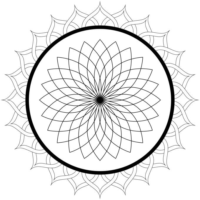 Mandala line art