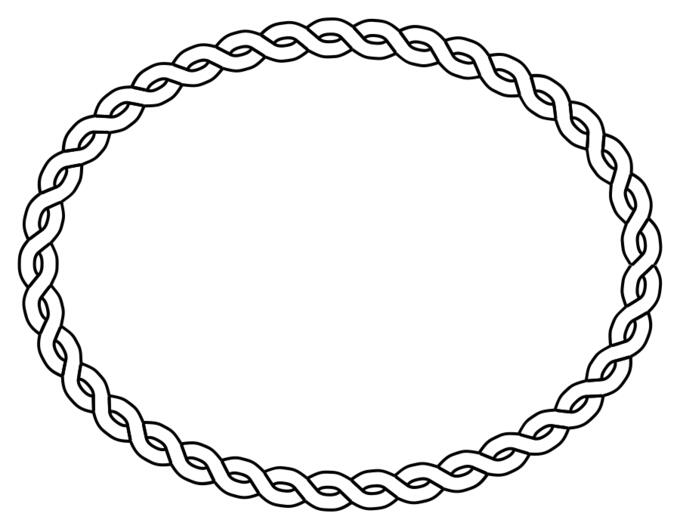 Rope border vector image