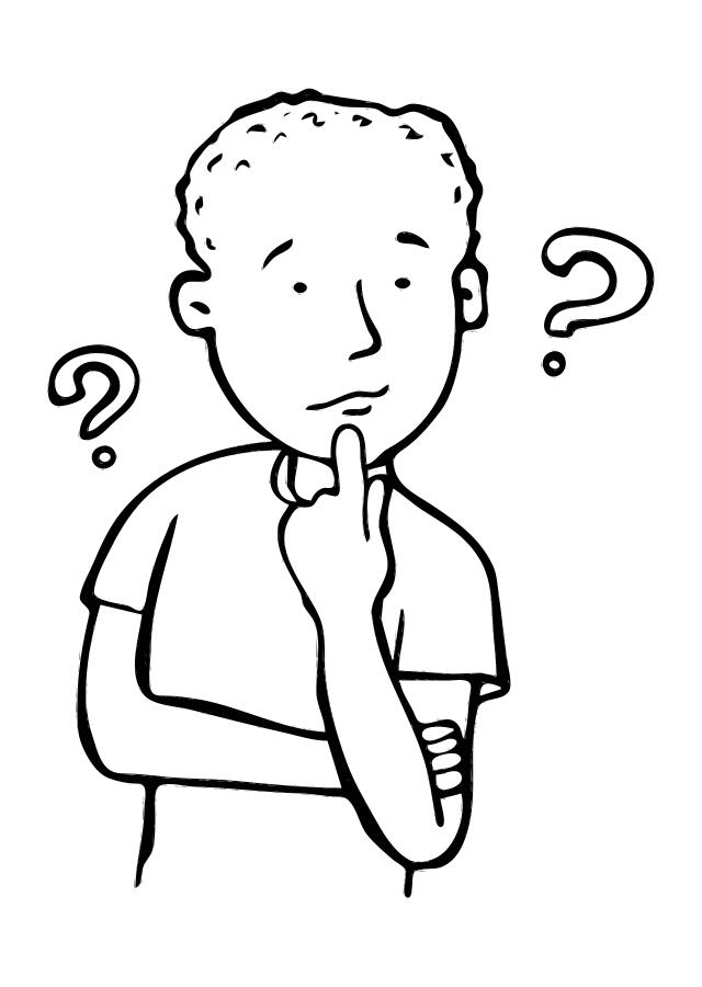 Boy Thinking of Question
