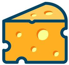 Swiss cheese vector image