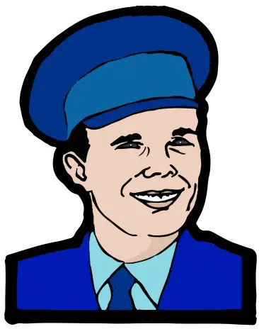 Yuri Gagarin vector image