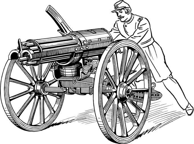 Gatling gun