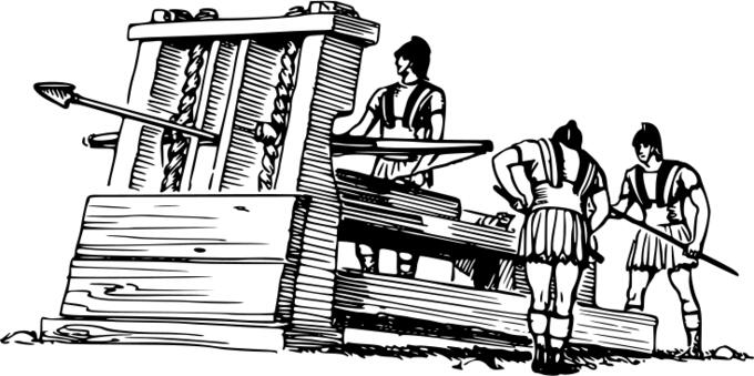 Catapult vector image