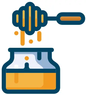 Honey jar vector image