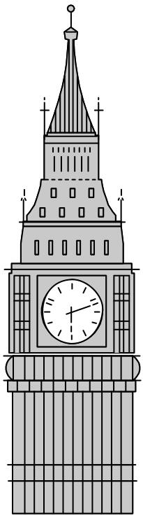 Gray Big Ben image
