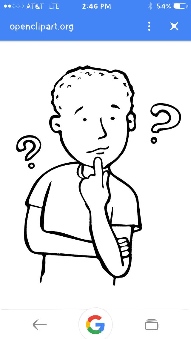 Wondering kid illustration