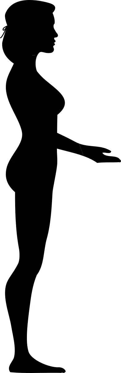 Standing nude lady
