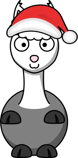 Animal Santa vector image