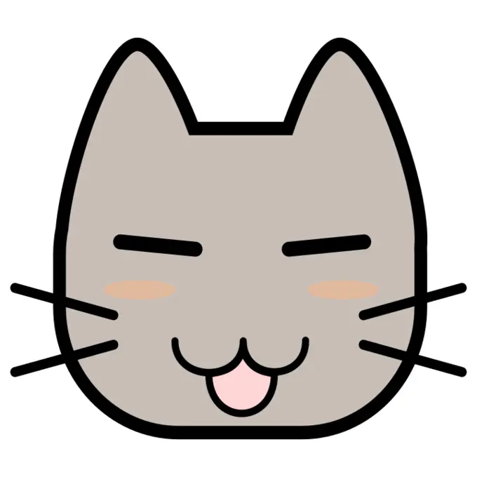 Cat's face vector image