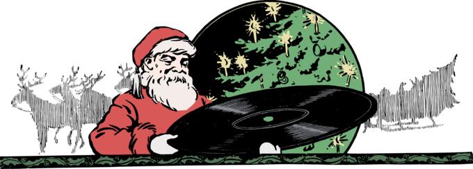 Santa and record